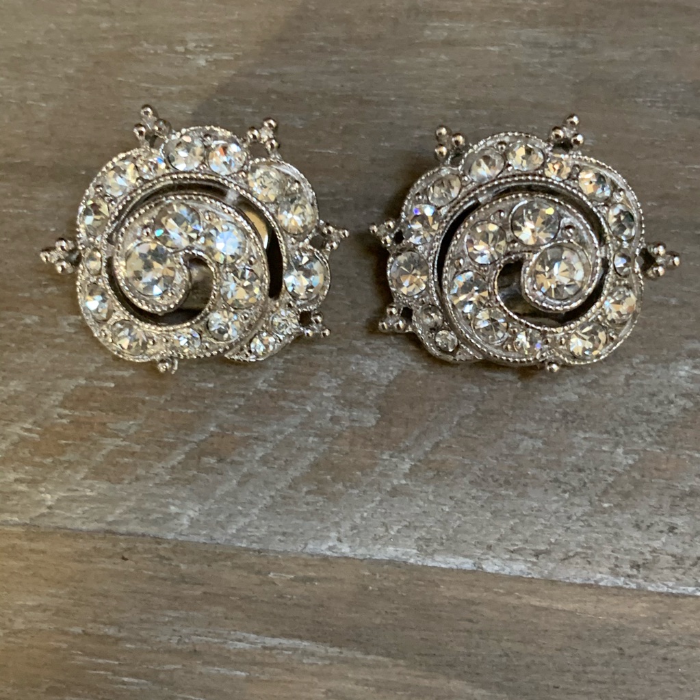 Vintage Rhinestone Dress Or Shoe Clips